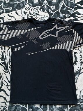 015 - VINTAGE 00s ALPINE STARS MOTOCROSS BMX Y2K T SHIRT